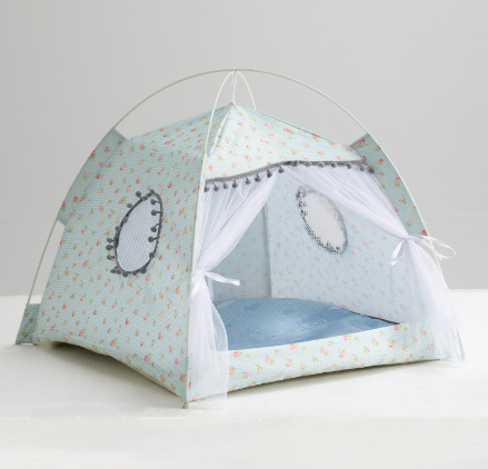Cute Cat Tent House Enclosed Pet Bed