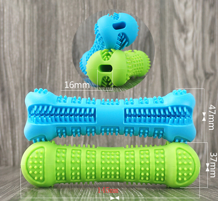 Dog Toothbrush Bone Molar Stick Toothpaste Hygiene Toy