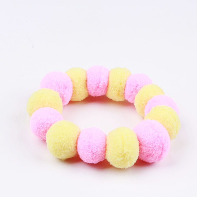 Cat Pom Pom Collar Fur Ball Necklace