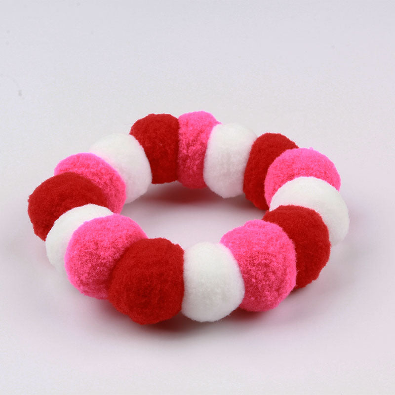 Cat Pom Pom Collar Fur Ball Necklace