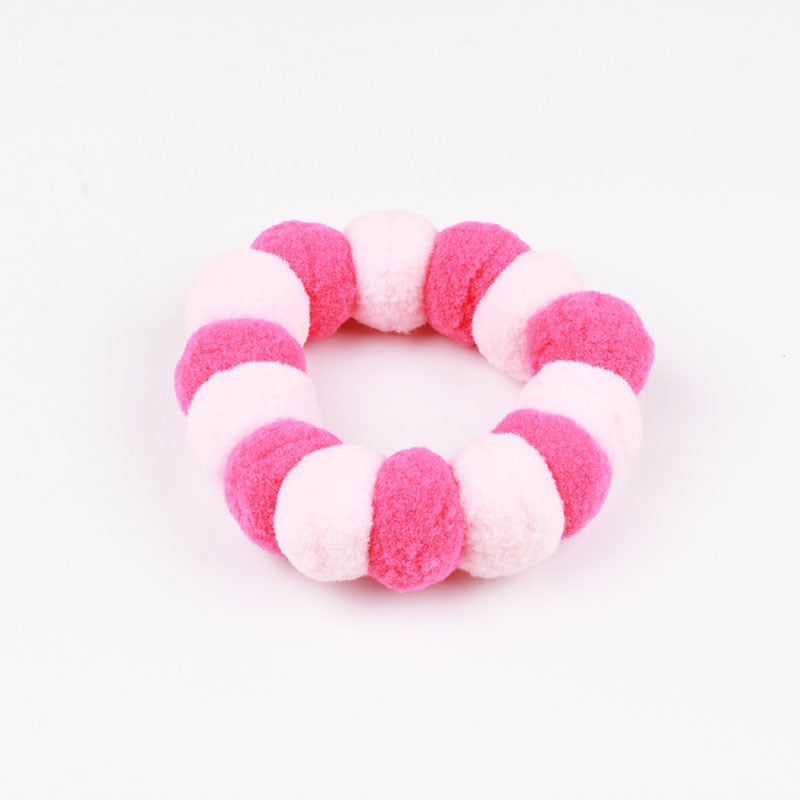 Cat Pom Pom Collar Fur Ball Necklace