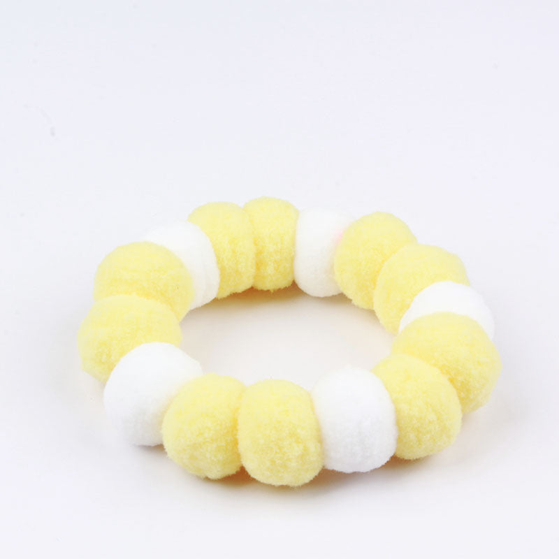 Cat Pom Pom Collar Fur Ball Necklace