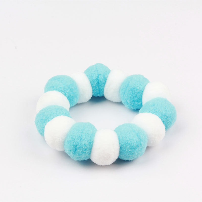 Cat Pom Pom Collar Fur Ball Necklace