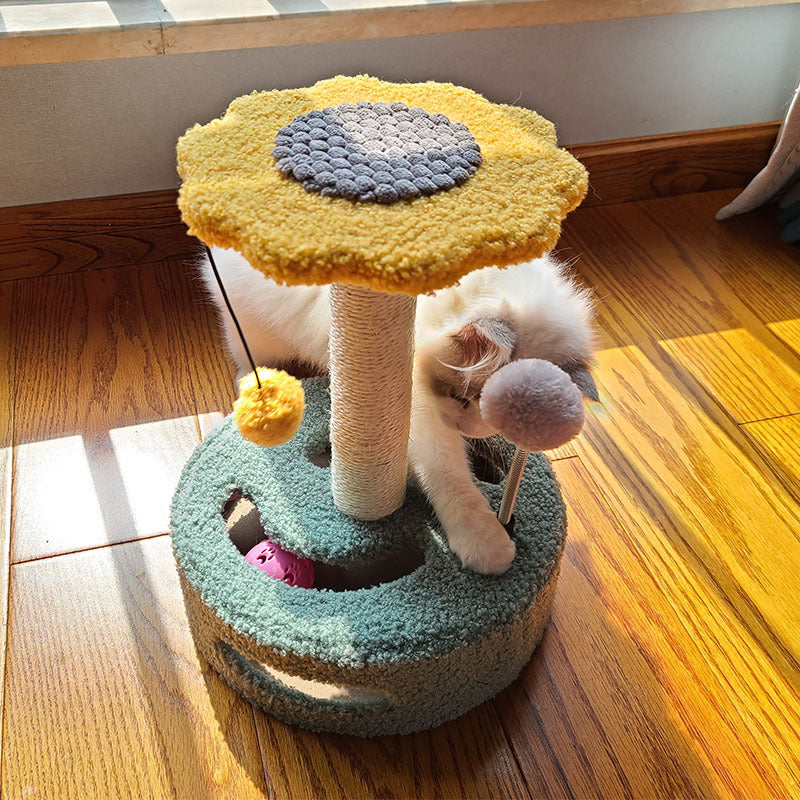Cat Scratching Post Climbing Tower Platform Cat Toy Scratch Board