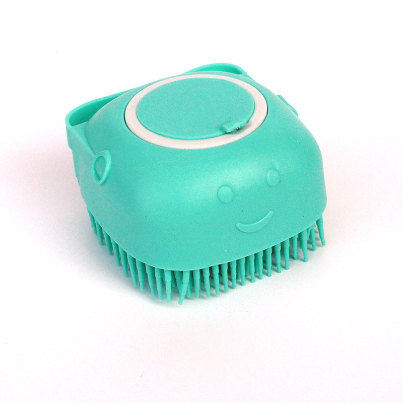 Silicone Pet Bath Shampoo Massage Brush Cat/Dog Cleaning Tool Comb