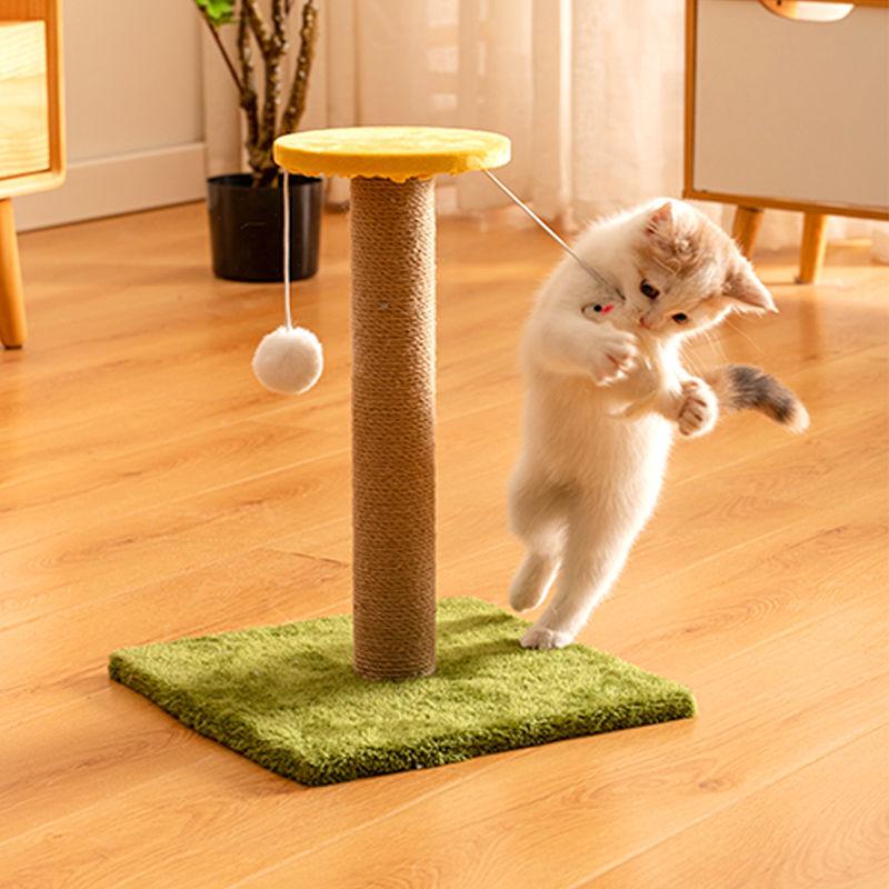 Cat Scratcher Natural Sisal Scratching Post Vertical Durable Anti-scratch