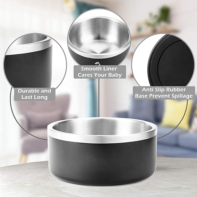 Stainless Steel Pet Food and Water Bowl