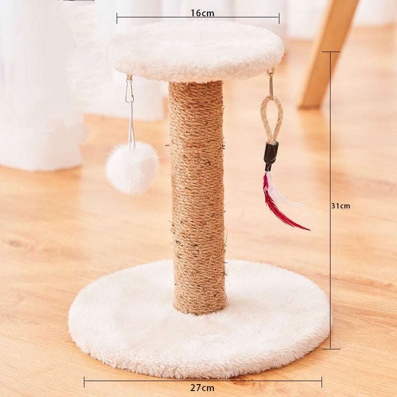 Cat Scratcher Natural Sisal Scratching Post Vertical Durable Anti-scratch