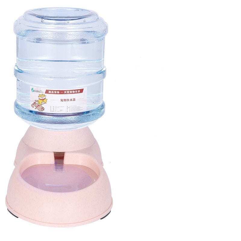 Water And Food Gravity Dispensers With Bowls Eating Drinking Dogs Cats