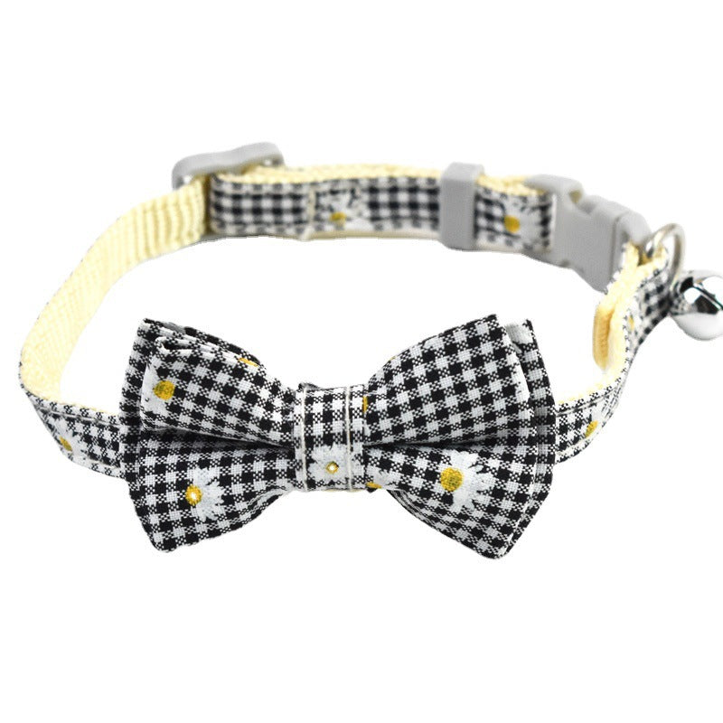 Cat Cute Bow Collar With Buckle Bell