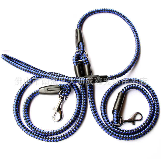 Double-Ended Dog Lead Nylon Rope Dual Lead