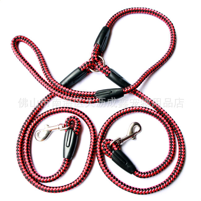 Double-Ended Dog Lead Nylon Rope Dual Lead