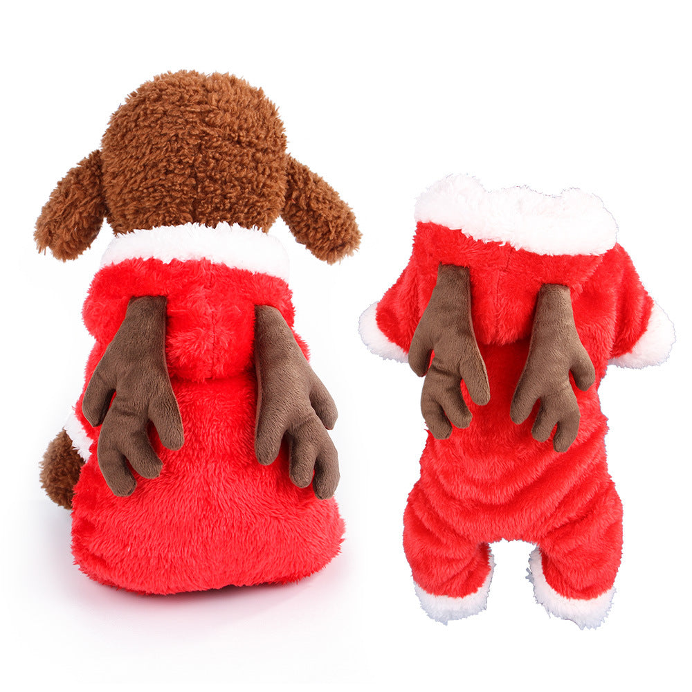 Festive Winter Novelty Coat Dog Costume