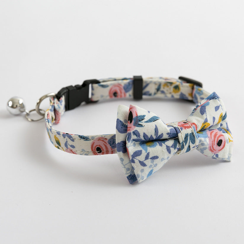 Cat Cute Bow Collar With Buckle Bell