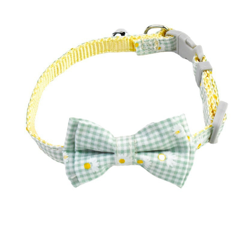 Cat Cute Bow Collar With Buckle Bell