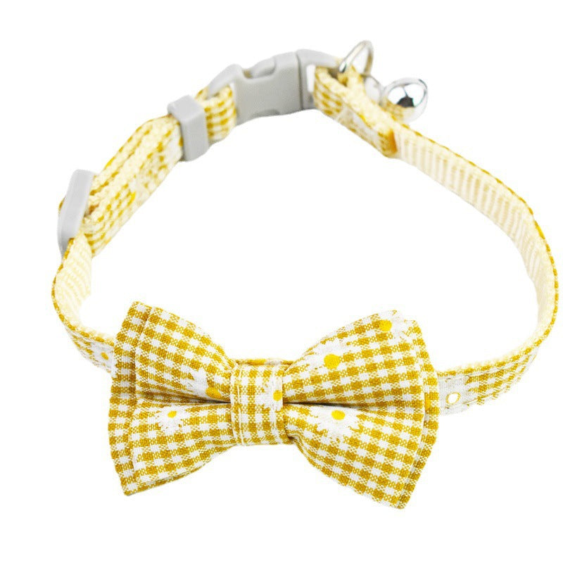 Cat Cute Bow Collar With Buckle Bell