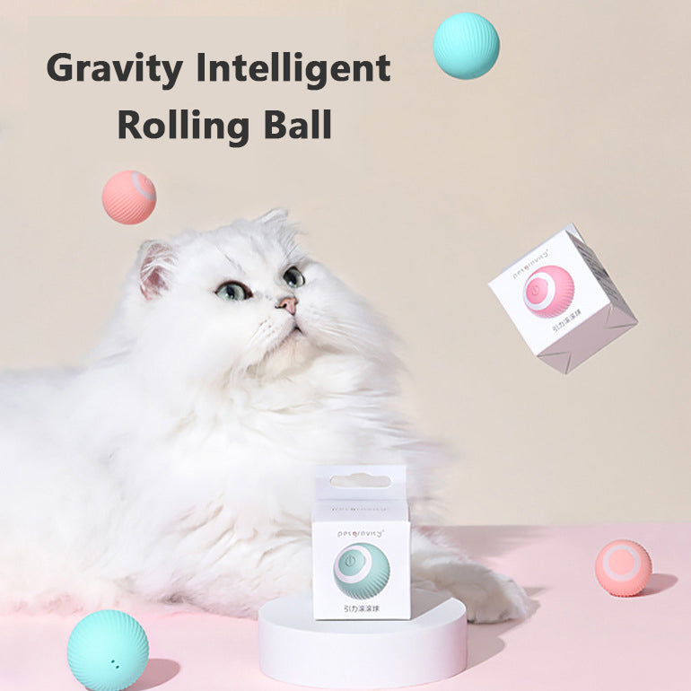 Intelligent Rolling Ball Tease Small Toy Cat Dog Pet Automatic Rotating Ball