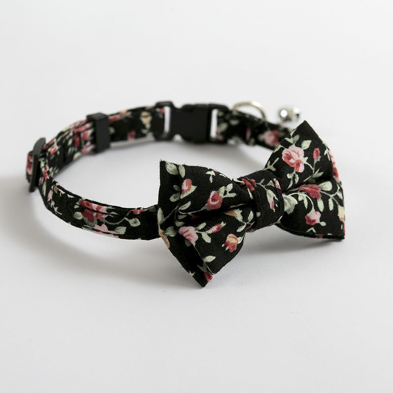 Cat Cute Bow Collar With Buckle Bell