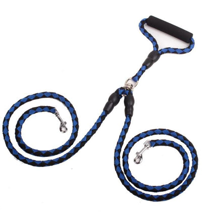 Double-Ended Dog Lead Nylon Rope Dual Lead