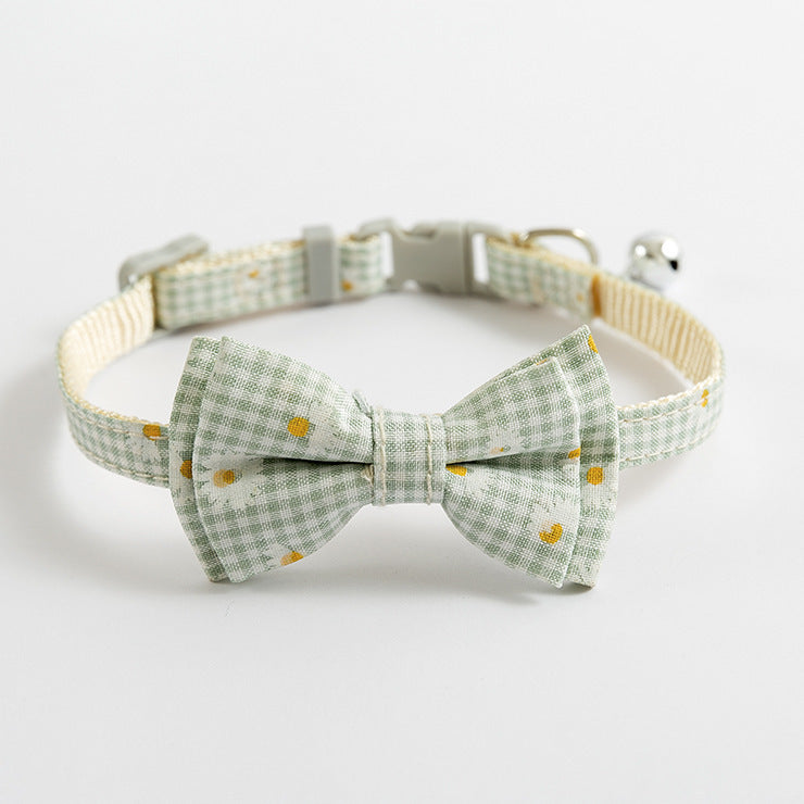 Cat Cute Bow Collar With Buckle Bell