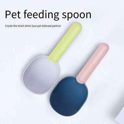 Pet Food Scoop 50g With Bag Clip Handle For Dogs & Cats