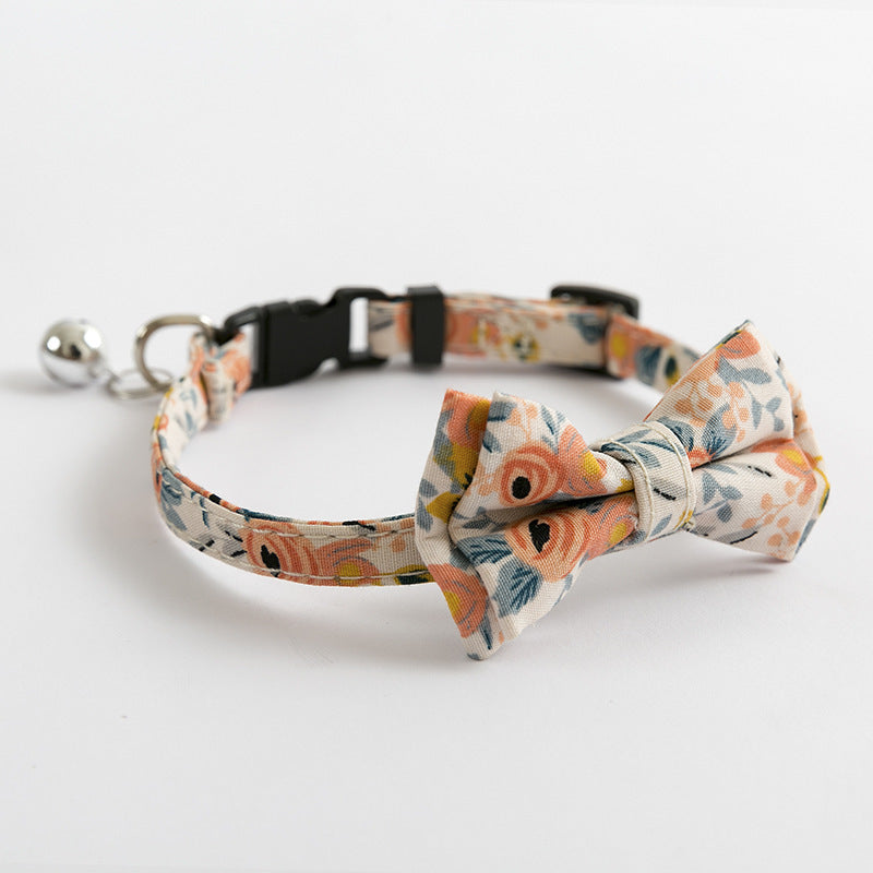 Cat Cute Bow Collar With Buckle Bell