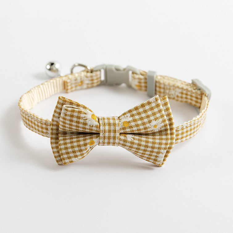 Cat Cute Bow Collar With Buckle Bell