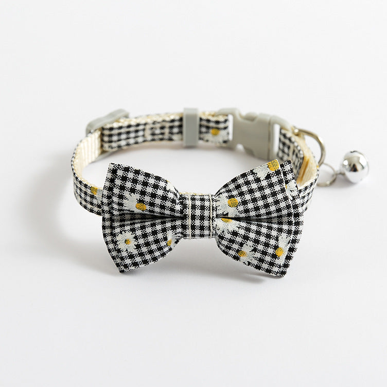 Cat Cute Bow Collar With Buckle Bell