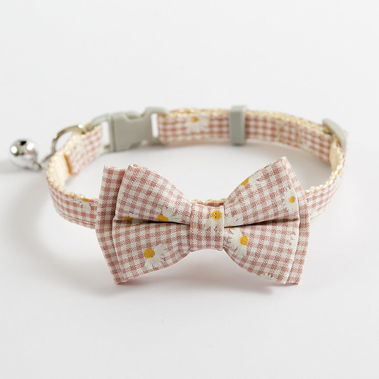 Cat Cute Bow Collar With Buckle Bell