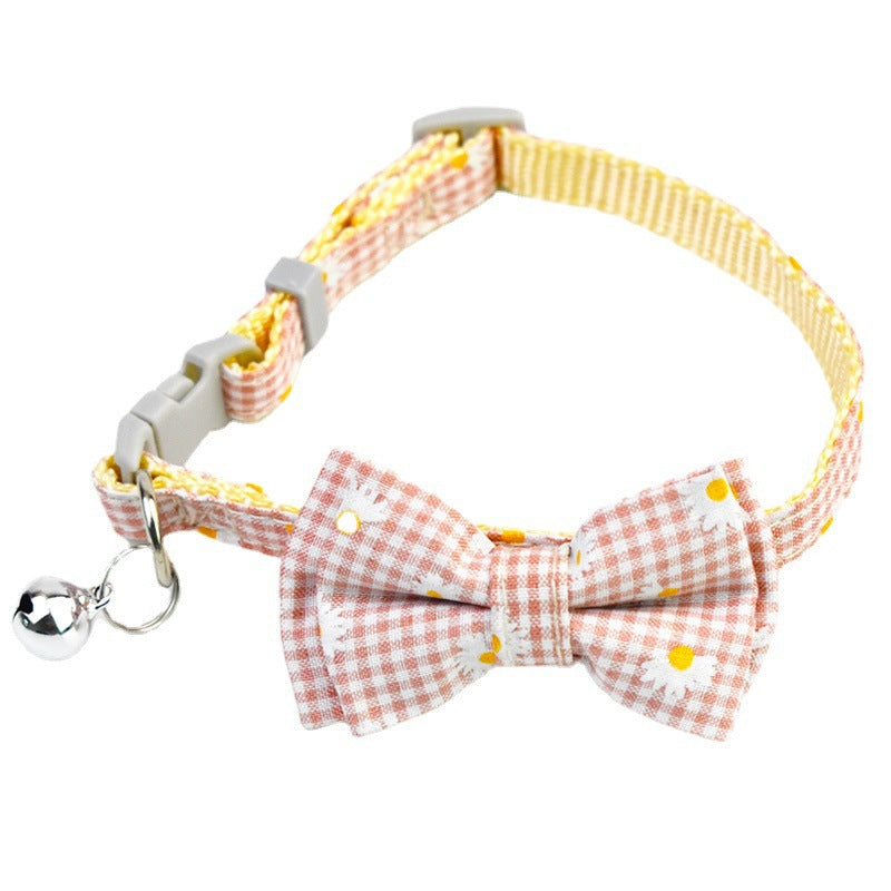 Cat Cute Bow Collar With Buckle Bell