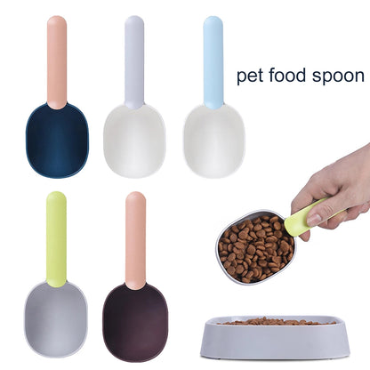 Pet Food Scoop 50g With Bag Clip Handle For Dogs & Cats